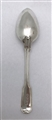 Antique George III Sterling Silver Fiddle and Thread Pattern Teaspoon 1817