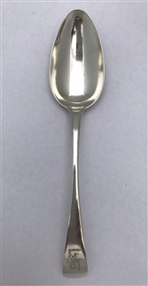 Antique George III Sterling Silver Old English Pattern Dessert Spoon 1805