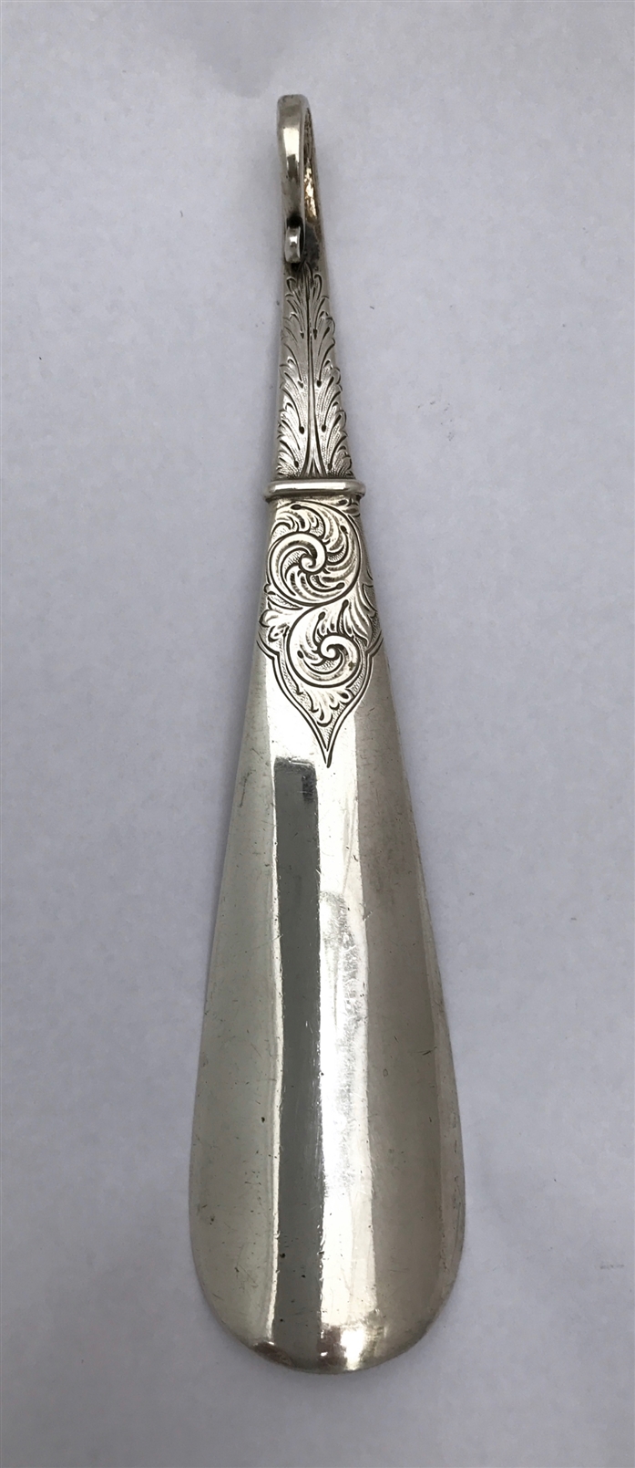 Antique Victorian Sterling Silver Shoe Horn 1892 : MyFamilySilver.com