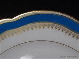 Paris Armorial Porcelain Plates BARON GIRAUD de FOREZ Chateau Minjoud ST PIERRE D'ALBIGNY