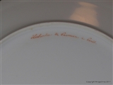 Paris Armorial Porcelain Plates BARON ROTHSCHILD Family Crest Coat Arms