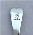 Antique Scottish Victorian Hallmarked Sterling Silver Old English Pattern Dessert Spoon 1844