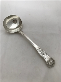 Antique Sterling Silver Victorian King's Pattern Sauce Ladle 1850
