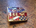 Fine Victorian gold and enamel armorial brooch