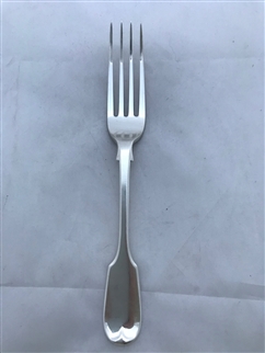 Antique Sterling Silver Victorian Fiddle pattern Dessert Fork 1855