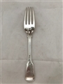 Antique Sterling Silver William IV Fiddle and Thread Pattern Table Fork Ross-shire Buffs  1837