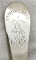 Antique Hallmarked Scottish Sterling Silver George III Pair Celtic Point Pattern Tablespoons 1801