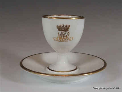 Minton Armorial Porcelain Monogram ROTHSCHILD MENTMORE TOWERS