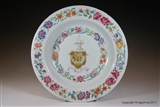 Chinese Armorial Porcelain DOWNES Family Coat Arms Crest