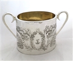 Antique Victorian Silver Plated Sugar Bowl Aesthetic Design c.1880
