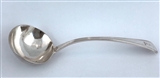 Antique Sterling Silver Hallmarked George III Old English Thread Pattern Sauce Ladle 1800