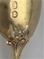 Antique Silver Gilt Sterling Silver George IV Thread Shell and Drop Pattern Childs spoon 1822