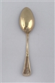 Antique Silver Gilt Sterling Silver George IV Thread Shell and Drop Pattern Childs spoon 1822