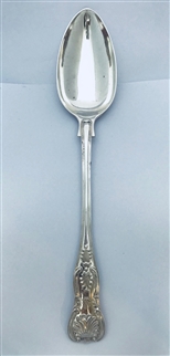 Wonderful Antique Edwardian Hallmarked Sterling Silver King's Pattern Gravy Spoon, 1908