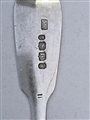Antique Victorian Exeter Hallmarked Sterling Silver Fiddle Pattern Teaspoon, 1847