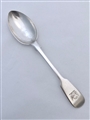 Antique Victorian Exeter Sterling Silver Fiddle Pattern Teaspoon, 1847
