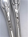 Pair Antique George III Sterling Silver King's pattern Dessert Forks, 1820