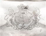 ROYAL PRESENTATION TO THE KING'S DOCTOR: A George III silver tea urn, stand and lamp