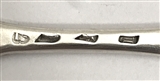 Antique Hallmarked Sterling Silver George I Silver Marrow Scoop, 1726