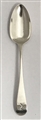 Antique Sterling Silver Hallmarked George III Old English Pattern Dessert Spoon, 1791