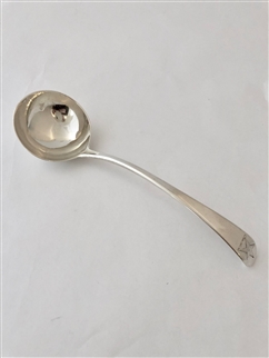 Antique Sterling Silver George III Old English Pattern Sauce Ladle 1786