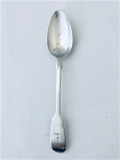 Antique Sterling Silver Victorian Fiddle Patten Tea Spoon 1847