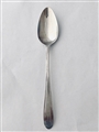 Antique Irish hallmarked sterling silver threaded celtic point teaspoon c.1795