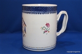 Antique Chinese Armorial Porcelain Mug ARCHER CREST