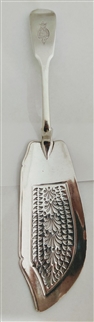 Antique Georgian silver fish slice of the 9th Regiment of Foot, London 1825