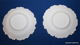 Pair Ridgway? LE BLANC Armorial Porcelain Crest Plates 1830