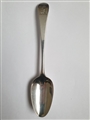 Antique Early George III Hallmarked Sterling Silver Old English Pattern Table Spoon, 1763