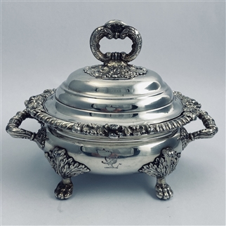 Heavy Quality Old Sheffield Plated Sauce Tureen and Lid c. 1815