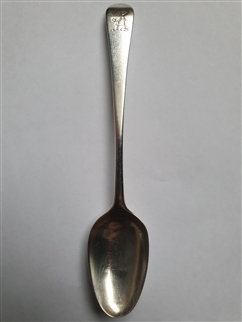 Antique George III Sterling Silver Old English Pattern Teaspoon, 1784