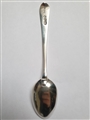 Antique George III Hallmarked Sterling Silver Old English Pattern Teaspoon, 1802