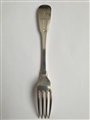 Antique George III Hallmarked Sterling Silver Fiddle Pattern Table Fork, 1800