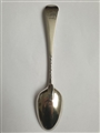 Antique George III Hallmarked Sterling Silver Hanoverian Pattern Dessert Spoon, 1762