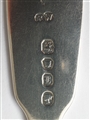Antique Hallmarked Sterling Silver Victorian Fiddle Pattern Dessert Spoon 1846