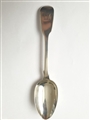 Antique Victorian Hallmarked Sterling Silver Fiddle Pattern Dessert Spoon 1846