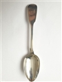 Antique Hallmarked Sterling Silver Victorian Fiddle Pattern Dessert Spoon 1846