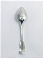Antique George IV Hallmarked Sterling Silver Fiddle Pattern Dessert Spoon 1829