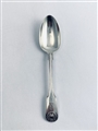 Antique Victorian Hallmarked Sterling Silver Fiddle & Shell Pattern Dessert Spoon 1843