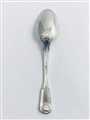 Antique Victorian Hallmarked Sterling Silver Fiddle Thread & Shell Pattern Teaspoon 1838