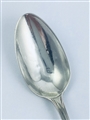 Antique George III Irish Hallmarked Sterling Silver Old English Thread Pattern Dessert Spoon 1795