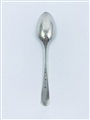 Antique George III Irish Hallmarked Sterling Silver Old English Thread Pattern Dessert Spoon 1795
