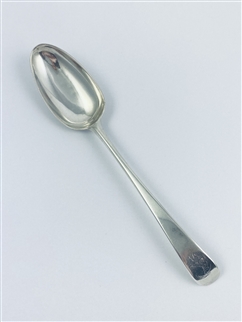 Antique George III Hallmarked Sterling Silver Old English Pattern Tablespoon Hester Bateman 1773