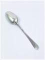 Antique George III Irish Hallmarked Sterling Silver Bright Cut Teaspoon c.1780