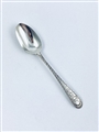 Antique George III Irish Hallmarked Sterling Silver Bright Cut Teaspoon c.1780