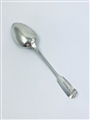 Antique George IV Hallmarked Sterling Silver Fiddle Pattern Tablespoon 1827
