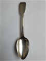 Antique Georgian Hallmarked Sterling Silver Fiddle Pattern Dessert Spoon, 1827