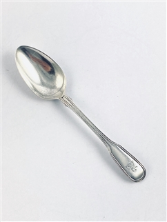 Antique George III Hallmarked Sterling Silver Fiddle Thread Pattern Teaspoon 1800